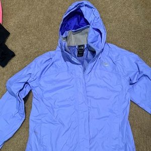 Girls north face rain jacket